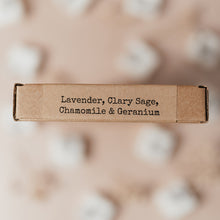 Load image into Gallery viewer, • Relax •<br>Lavender, Clary sage, Chamomile, Geranium & Bergamot<br>9 naturally scented wax melts