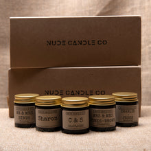 Load image into Gallery viewer, Personalized Wedding Favor Scented Soy Candles, Nude Candle Co
