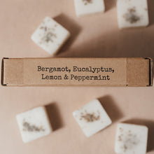 Load image into Gallery viewer, • Refresh •<br>Bergamot, Eucalyptus, Lemon & Peppermint<br>9 naturally scented wax melts