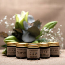 Load image into Gallery viewer, Personalized Wedding Favor Scented Soy Candles, Nude Candle Co
