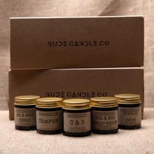 Load image into Gallery viewer, Personalized Wedding Favor Scented Soy Candles, Nude Candle Co
