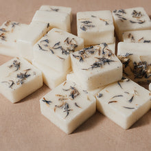 Load image into Gallery viewer, • Meditate •&lt;br&gt;Orange,  Patchouli, Frankincense, Clary Sage, Thyme &amp; Ylang Ylang&lt;br&gt;9 naturally scented wax melts
