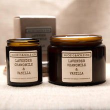 Load image into Gallery viewer, Lavender, Chamomile &amp; Vanilla Best Scented Candles, Nude Candle Co
