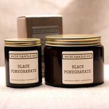 Load image into Gallery viewer, Hand Poured Soy Candles | Luxury Black Pomegranate, Nude Candle Co
